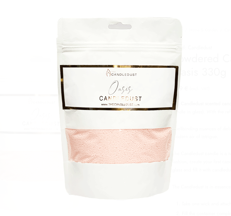 Puuterikynttilä täyttöpakkaus - Oasis 330g