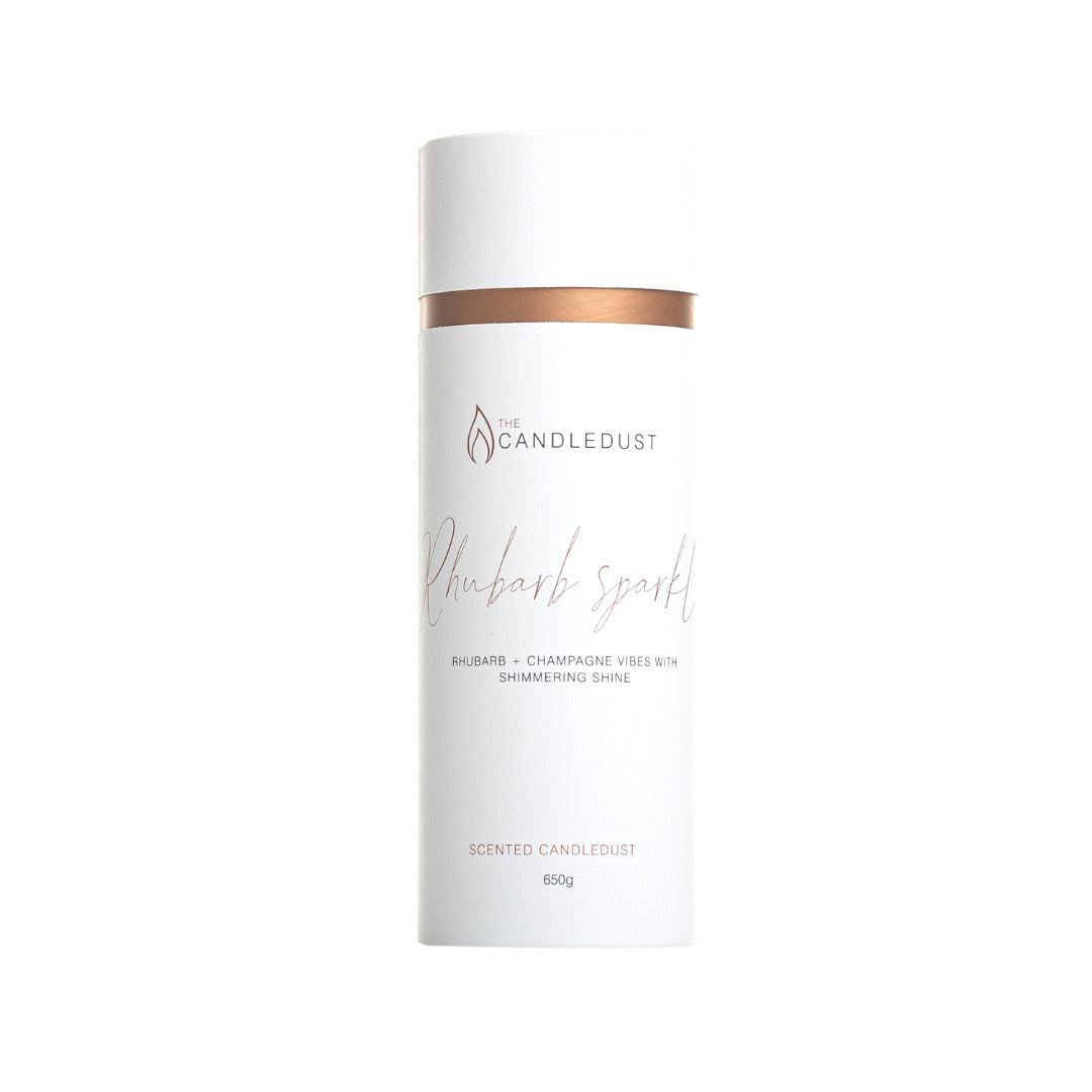 Puuterikynttilä - Raparperin kimallus ~ 140h