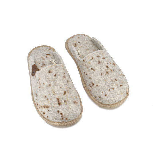 Huopatossut Pelsi – Beige pisteillä